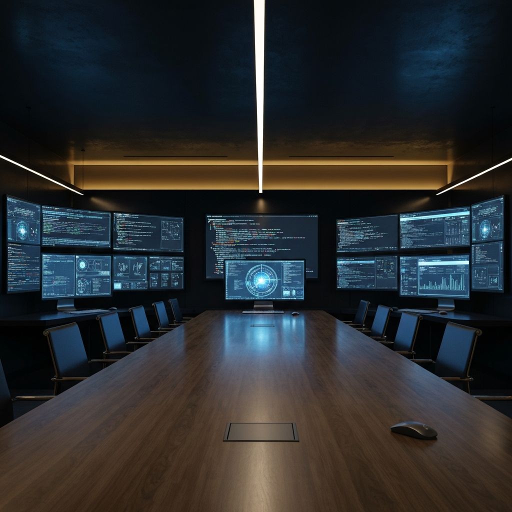 Modern AI office environment
